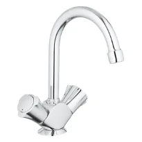 Grohe Costa L mélangeur 1/2 2 - poignées chromé avec bec et brise-jet pour lavabo
