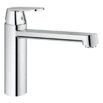 Grohe Eurosmart Cosmopolitan mitigeur cuisine- chromé bec semi-haut - pour boiler écoulement libre