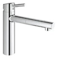 Grohe Concetto New mitigeur cuisine 1/2 chromé avec mousseur extractible