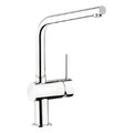 Grohe Minta mitigeur cuisine - chromé - L-bec d'écoulement - débit réglable