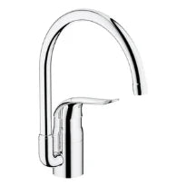 Grohe Euroeco Special Relaunch mitigeur cuisine chromé avec bec haut pivitable