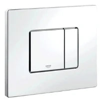 PLAQUE DE COMMANDE GROHE COSMO 15,6 - 19,7 o blanc montage hor.ou vert. pour wc murale avec rincage 3 ou 6/9l pneumatique