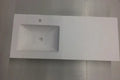 Procasa Solid table-vasque en surface solid avec 1 vasque gauche 1400 x 500 x 20 mm - blanc mat - avec trou robinet