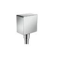 Hansgrohe FixFit Square coude de raccordement mural 1/2 - chromé