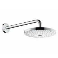 Hansgrohe Select S 240 douche de tête 24CM montage mural blanc/chromé écosmart,bras de douche 39cm, 2 jetss