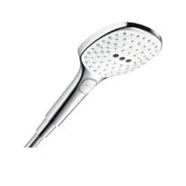 Hansgrohe Select E douchette 120 MM 3 jets blanc/chromé avec bouton Select