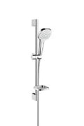 Hansgrohe Croma Select E set de douche vario blanc/chromé barre 650mm,douchette,isiflex 160cm,porte-savon