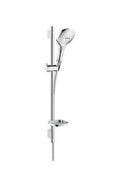 Hansgrohe Unica S Puro set de douche Select E 120 3 jets 65CM  chromé avec barre murale, porte-savon et flexible 160cm