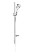 Hansgrohe Unica S Puro set de douche Select E 120 3 jets 90CM  chromé avec barre murale, porte-savon et flexible 160cm