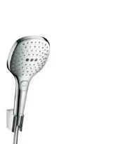Hansgrohe Raindance S. E 120 douchette à main 120 MM carré chromé 3 jets, support mural et flexible 160cm