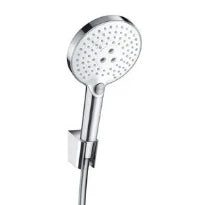 Hansgrohe Raindance S. E 120 douchette à main 120 MM rond blanc/chromé 3 jets, support mural et flexible 160cm