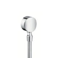 Hansgrohe FixFit S coude de raccordement mural 1/2 - chromé - avec articulation sphérique et clapet anti-retour