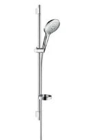 Hansgrohe Select S 150 90CM ! set de douche chromé Unica'S Puro barre de douche, porte savon et flexible 160CM