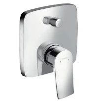 Hansgrohe Metris set de finition chromé mitigeur bain pour mural encastré