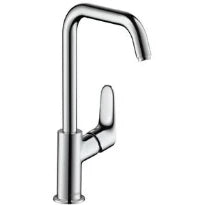 Hansgrohe Focus Comfortzone mitigeur lavabo 240 297MM  chromé avec vidage automatique, bec pivotant