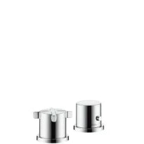 SET DE FINITION AXOR CITTERIO E chromé 2-trous thermostatique - sur gorge