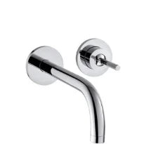 Axor Uno set de finition fixation murale chromée avec bec 16,5cm