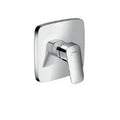 SET DE FINITION DOUCHE HANSGROHE LOGIS chromé mural encastré safety function, pour 1 seul system