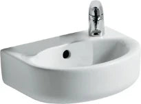 Ideal Standard Connect lave-mains 350 x 260 mm - blanc - avec trou de robinet - avec trop-plein