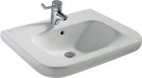 Ideal Standard Contour 21 lavabo pour personnes handicapées 650 x 550 x 195 mm - blanc - avec trou de robinet - avec trop-plein
