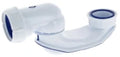 Nicoll PP siphon gain de place 6/4 x 40 mm - blanc - pour douche ou meuble
