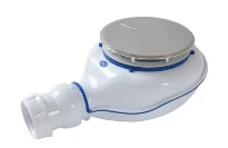 VIDAGE TUB DE DOUCHE NICOLL TURBOFLOW 90 chromé avec joint fixe avec siphon - pour tub plat-40mm