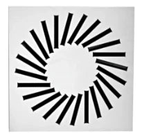 GRILLE KOOLAIR DFRO 594 - 594 ! ral 9016 blanc signalisation sans plenum