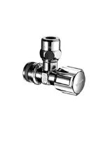 ROBINET D'ARRET EQUERRE SCHELL COMFORT 3/8 M X 10 MM chromé sans rosace