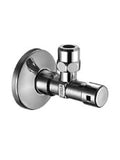 Schell Comfort robinet d'arrêt équerre 1/2 x 10 mm - chromé - joint ASAG - pour clef - avec rosace
