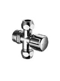 Schell Comfort robinet d'arrêt équerre 1/2 x 10 x 10 mm - chromé - avec raccordement double