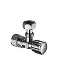 ROBINET D'ARRET EQUERRE SCHELL COMFORT 3/8 X 15 MM chromé .