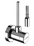 ROBINET D'ARRET EQUERRE SCHELL CLASSIC 1/2 M X 10 MM chromé avec rosace