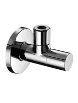 Schell Stile robinet d'arrêt équerre 1/2 x 10 mm - chromé - avec rosace