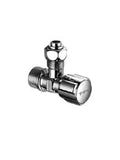 ROBINET D'ARRET EQUERRE SCHELL COMFORT 3/8 M chromé avec raccord reglable pour reservoir releve