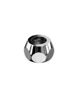 Schell écrou 10 x 3/8 F - chromé - avec bague de compression - modèle court