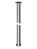 Schell tuyau 10 x 300 mm - chromé - avec 2 collerettes 3/8 et 1/2