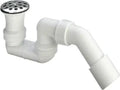 VIDAGE TUB DE DOUCHE VIEGA VARIOPLEX chromé avec grille bombee - decharge 52 mm