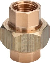Viega bronze raccord 3-pièces droit joint plat FF 6/4 x 6/4
