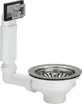 Viega crepine avec trop-plein 6/4 x 114,5 mm - chromé