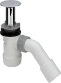 VIDAGE TUB DE DOUCHE VIEGA DUOPLEX 75 chromé avec tube surverse - decharge 52 mm