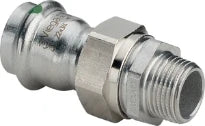 Viega Sanpress Inox raccord union en 3 pieces joint plat MF 15 x 1/2 M