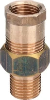 Viega bronze raccord 3-pièces droit étanchéité conique MF 3/4 x 3/4