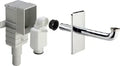 Viega PP siphon encastré pour lavabo 5/4 x 40/50 mm - chromé - in hauteur réglable - convient pour lavabo PMR