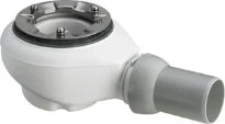 Viega Tempoplex siphon de douche 90 mm - nu - sans set de finition - évacuation horizontale