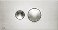 PLAQUE DE COMMANDE VIEGA VISIGN inox synthetique p/reserv.encastrer a 2 boutons de commande Vsign for style 10