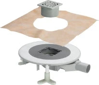 SIPHON DE SOL VIEGA ADVANTIX DN 50 gris synthetique, support + cadre en plastique