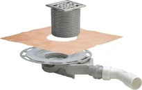 SIPHON SOL VIEGA ADVANTIX construite en hauteur 62mm/rvs-cadre/grille