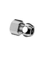 Schell bicône de transition droit FF 10 x 3/8 F - chromé
