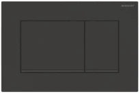 Geberit Sigma 20 (ex Sigma 30) plaque de commande - bouton noir mat et bord en noir brillant