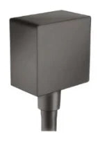 Hansgrohe coude de raccordement Fixfit 1/2 mural - Square noir chromé brossé